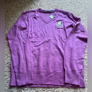 Ralph Lauren golf purple sweater